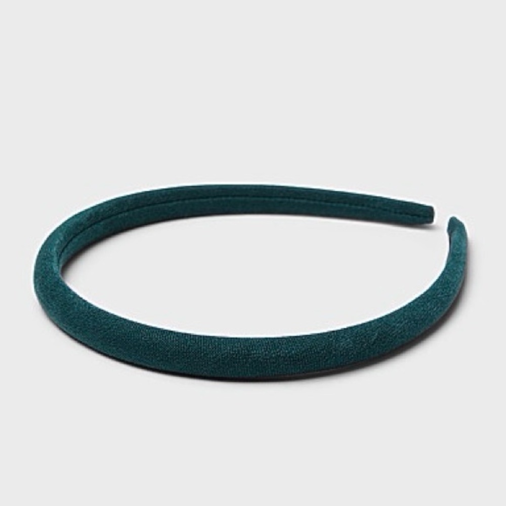 Velvet teal blue headband